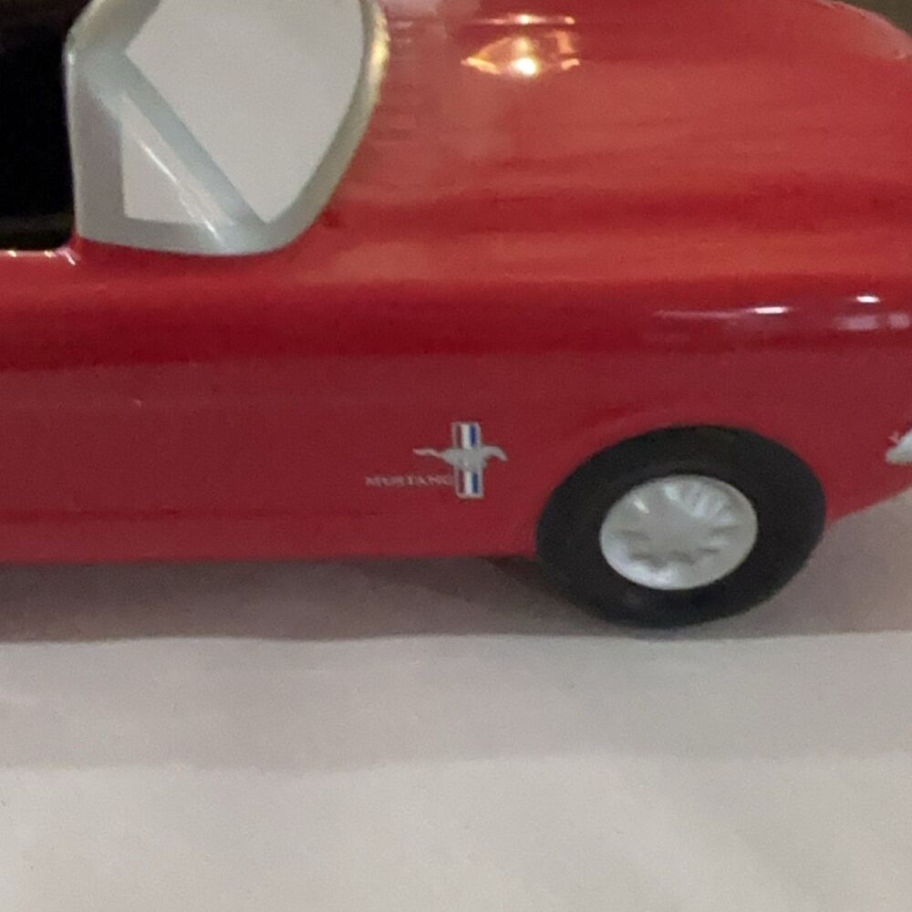 Teleflora Mustang Convertible Car Planter Red Ceramic Ford Licensed ceramic - Picture 12 of 14
